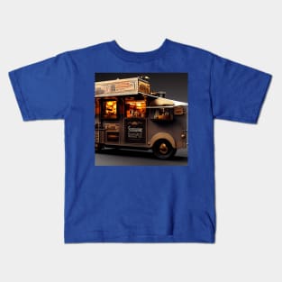 Steampunk Tokyo Ramen Food Truck Kids T-Shirt